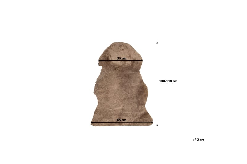 Uluru Fårskinn 65x110 cm - Brun - Textil & mattor - Mattor - Fällar & skinnmattor - Fårskinn