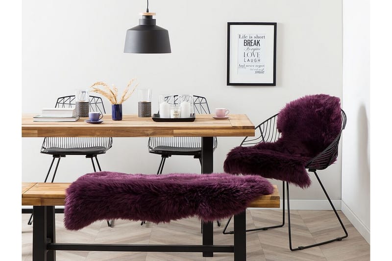 Uluru Fårskinn 65x110 cm - Lila - Textil & mattor - Mattor - Fällar & skinnmattor - Fårskinn
