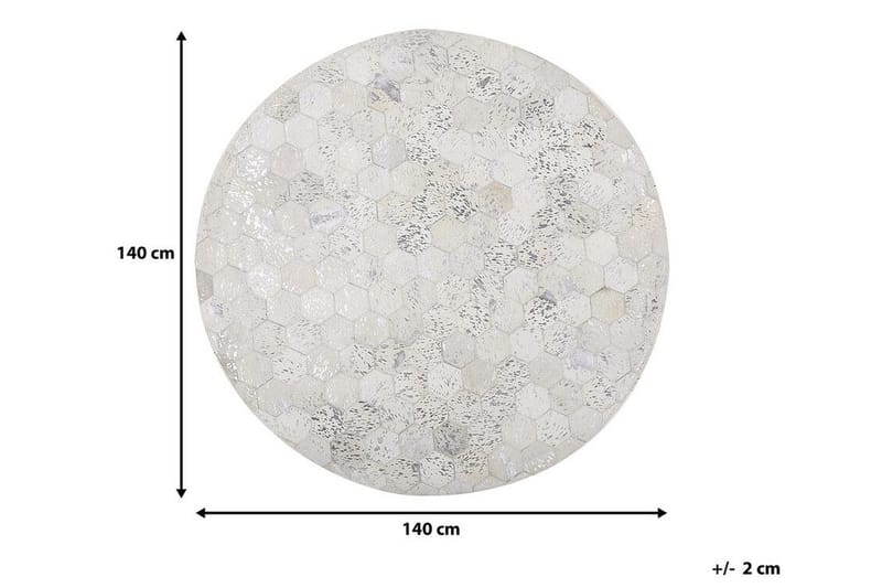 Bozkoy Matta 140 cm Rund - Silver - Textil & mattor - Mattor - Flatvävda mattor