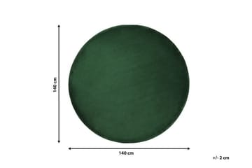 Brinckman Viskosmatta Rund 140 cm - Mörkgrön - Textil & mattor - Mattor - Modern matta - Viskosmatta & konstsilkesmatta