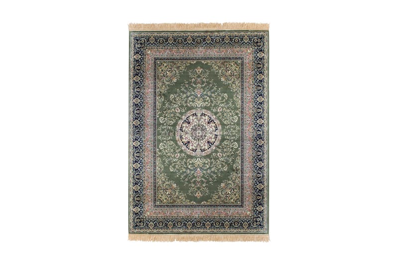 Casablanca Medallion Orientalisk Matta 130x190 - Grön - Flatvävda mattor