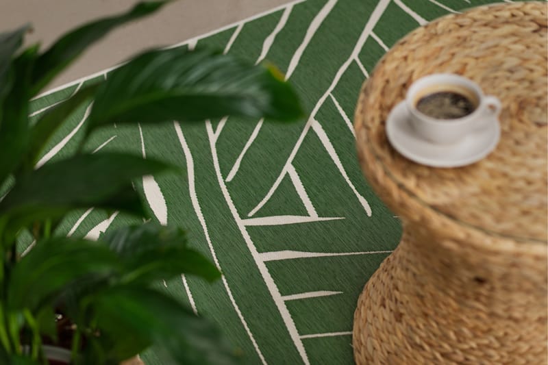 Domani Modern Flatvävd Matta 200x290 cm - Grön - Textil & mattor - Mattor - Flatvävda mattor