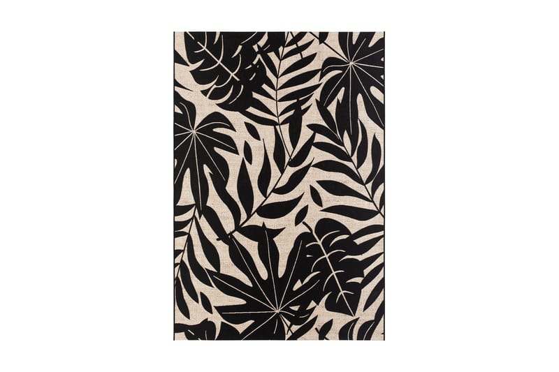 Domani Monstera Flatvävd Matta 240x330 cm - Svart - Textil & mattor - Mattor - Flatvävda mattor