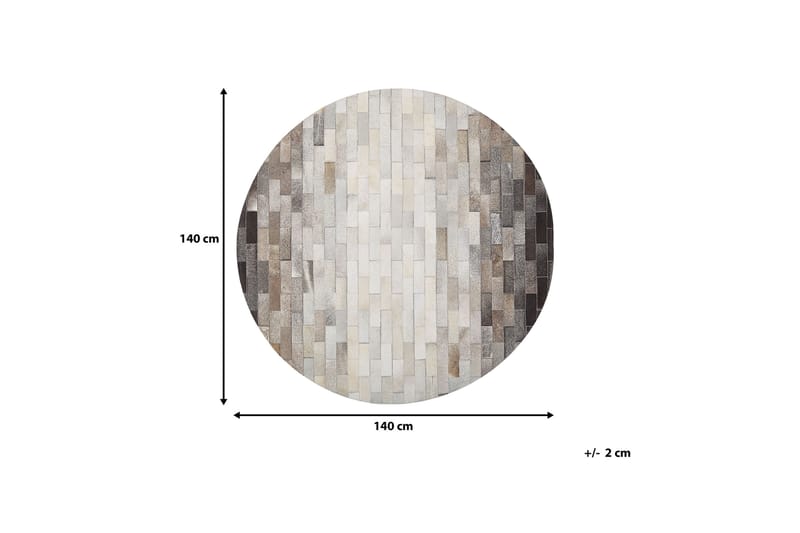 Dutlar Matta 140 cm Rund - Brun/Beige - Textil & mattor - Mattor - Flatvävda mattor
