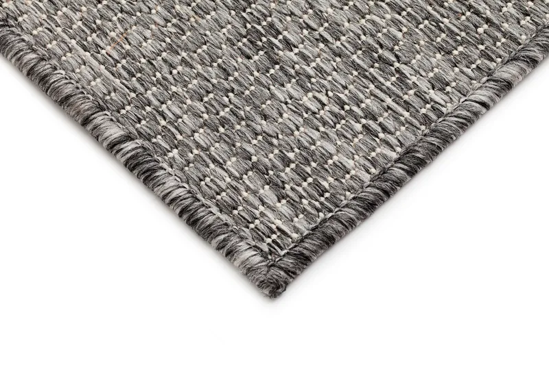 Madrid Square Flatvävd Matta 160x230 - Grå/Vit - Textil & mattor - Mattor - Flatvävda mattor