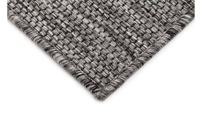 Madrid Square Flatvävd Matta 80x240 - Grå/Svart - Textil & mattor - Mattor - Flatvävda mattor