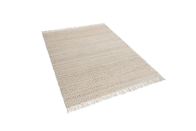 Matta beige 140 x 200 cm AFRIN - Beige - Textil & mattor - Mattor - Flatvävda mattor