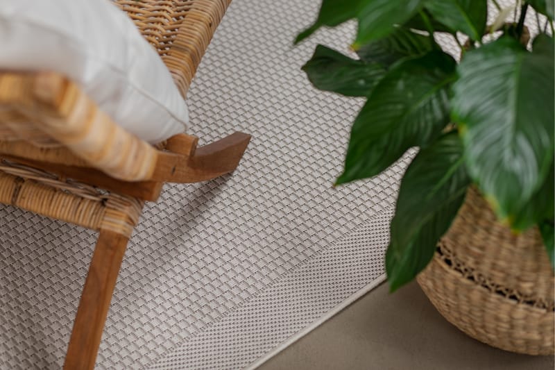 Miami Flatvävd Matta 200x290 cm - Vit - Textil & mattor - Mattor - Flatvävda mattor