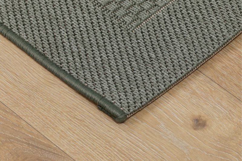 Miami Flatvävd Matta 80x250 cm - Grön - Textil & mattor - Mattor - Flatvävda mattor