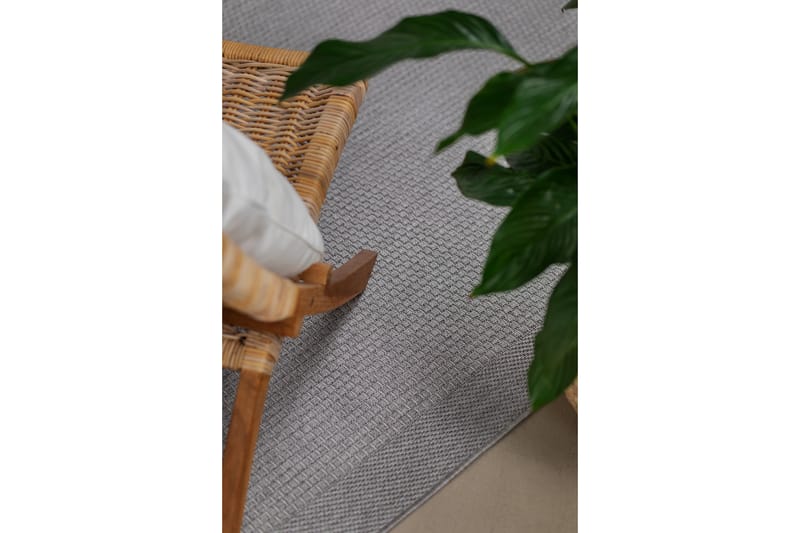 Miami Flatvävd Matta Fyrkantig 200x200 cm - Grå - Textil & mattor - Mattor - Flatvävda mattor