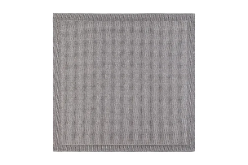Miami Flatvävd Matta Fyrkantig 200x200 cm - Grå - Textil & mattor - Mattor - Flatvävda mattor