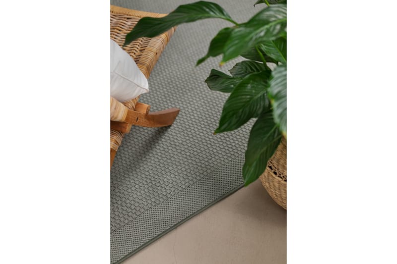Miami Flatvävd Matta Fyrkantig 200x200 cm - Grön - Textil & mattor - Mattor - Flatvävda mattor
