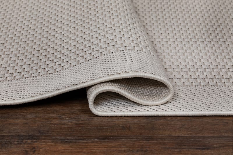 Miami Flatvävd Matta Fyrkantig 200x200 cm - Vit - Textil & mattor - Mattor - Flatvävda mattor