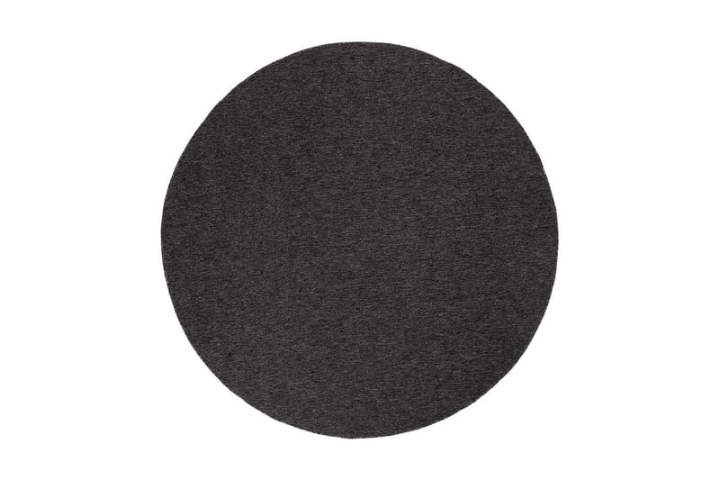 Porto Flatvävd Matta Rund 200 cm - Antracit - Textil & mattor - Mattor - Flatvävda mattor