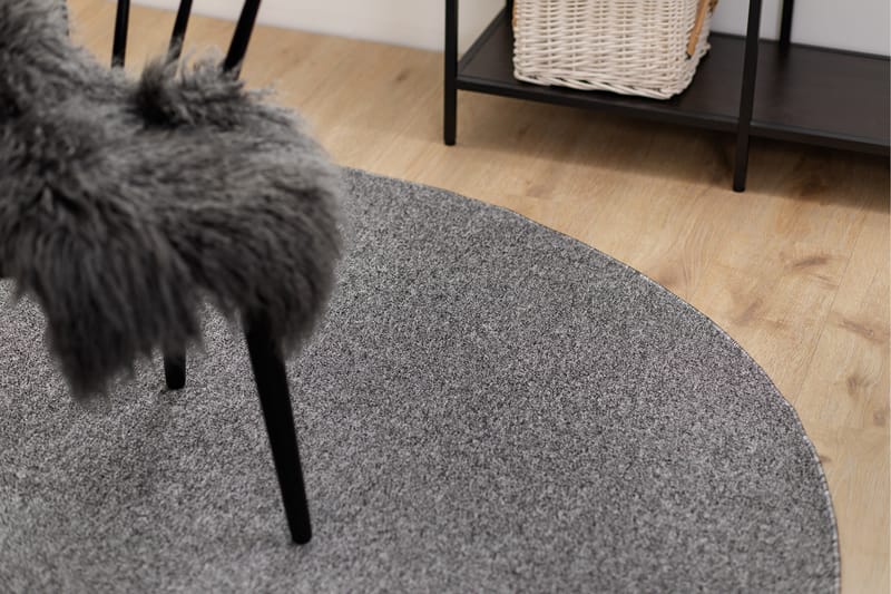 Porto Flatvävd Matta Rund 200 cm - Grå - Textil & mattor - Mattor - Flatvävda mattor