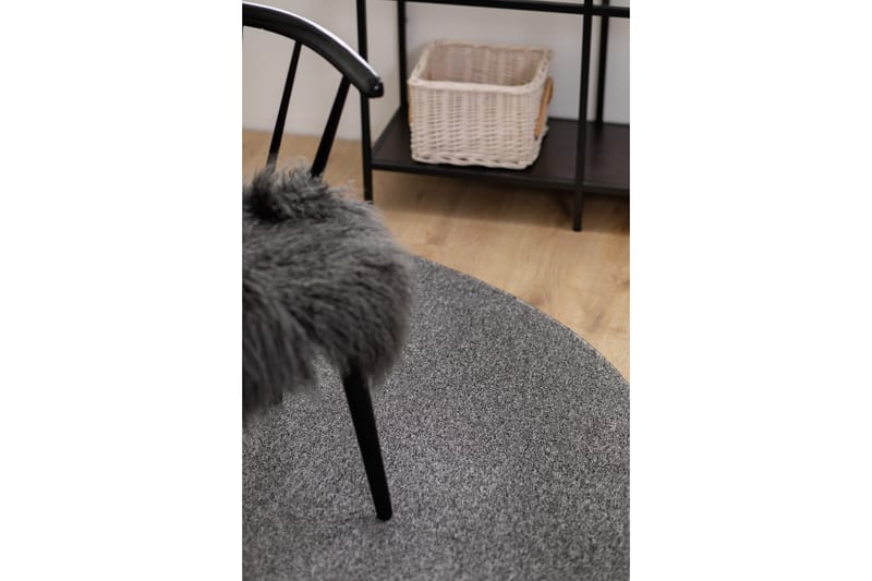 Porto Flatvävd Matta Rund 240 cm - Grå - Textil & mattor - Mattor - Flatvävda mattor