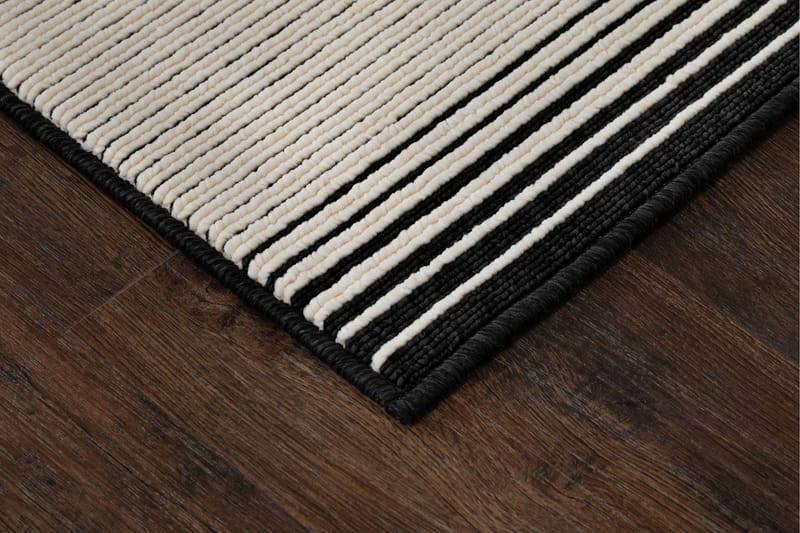 Venus Modern Flatvävd Matta 160x230 cm - Svart/Vit - Textil & mattor - Mattor - Flatvävda mattor