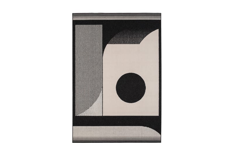 Venus Modern Flatvävd Matta 200x290 cm - Svart/Vit - Textil & mattor - Mattor - Flatvävda mattor