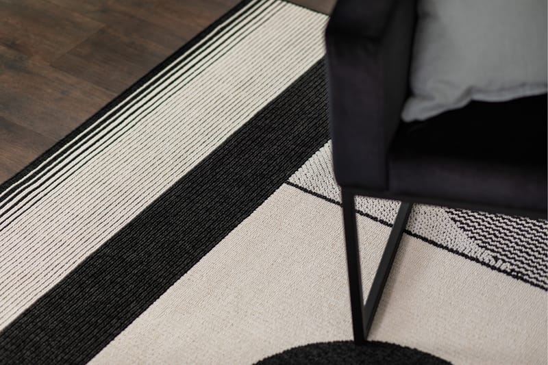 Venus Modern Flatvävd Matta 200x290 cm - Svart/Vit - Textil & mattor - Mattor - Flatvävda mattor