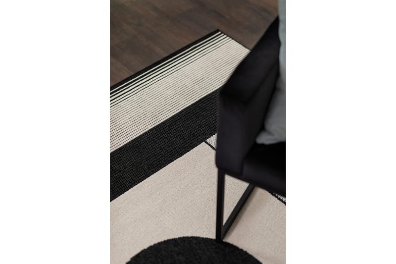 Venus Modern Flatvävd Matta 200x290 cm - Svart/Vit - Textil & mattor - Mattor - Flatvävda mattor