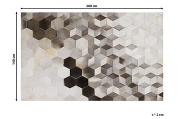 Gavik Matta 140x200 cm - Grå - Textil & mattor - Mattor - Orientaliska mattor - Patchwork matta