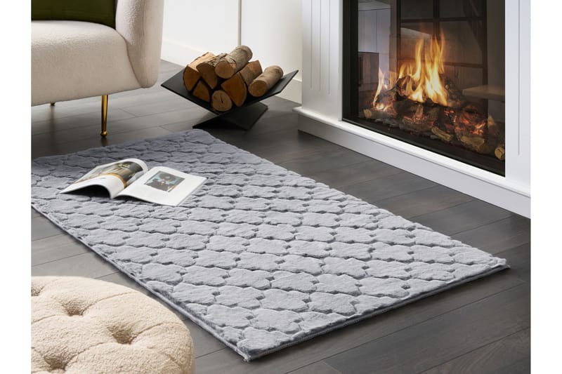 Gharo Skinnmatta 80x150 cm - Grå - Textil & mattor - Mattor - Fällar & skinnmattor