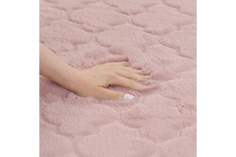 Gharo Skinnmatta 80x150 cm - Rosa - Textil & mattor - Mattor - Fällar & skinnmattor
