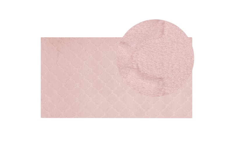Gharo Skinnmatta 80x150 cm - Rosa - Textil & mattor - Mattor - Fällar & skinnmattor
