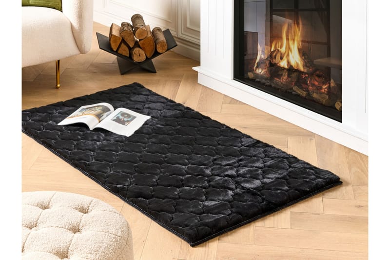 Gharo Skinnmatta 80x150 cm - Svart - Textil & mattor - Mattor - Fällar & skinnmattor