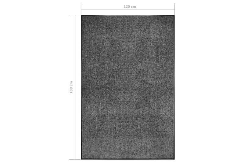 Dörrmatta antracit tvättbar 120x180 cm - Grå - Textil & mattor - Mattor - Dörrmatta & hallmatta