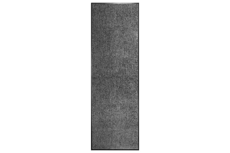 Dörrmatta antracit tvättbar 60x180 cm - Grå - Textil & mattor - Mattor - Dörrmatta & hallmatta