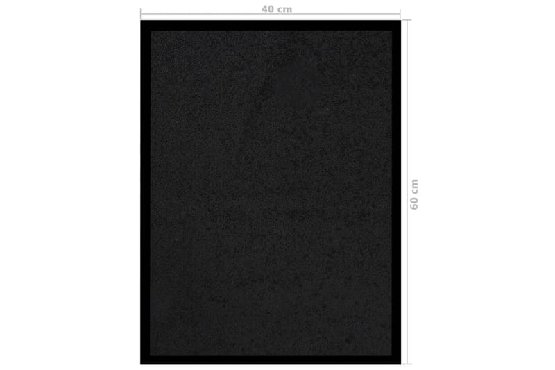 Dörrmatta svart 40x60 cm - Svart - Textil & mattor - Mattor - Dörrmatta & hallmatta