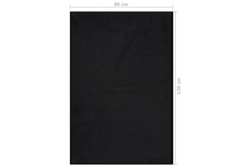 Dörrmatta svart 80x120 cm - Svart - Textil & mattor - Mattor - Dörrmatta & hallmatta