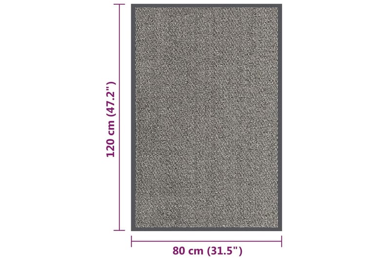 Dörrmatta tuftad 80x120 cm ljusbrun - Brun - Textil & mattor - Mattor - Dörrmatta & hallmatta