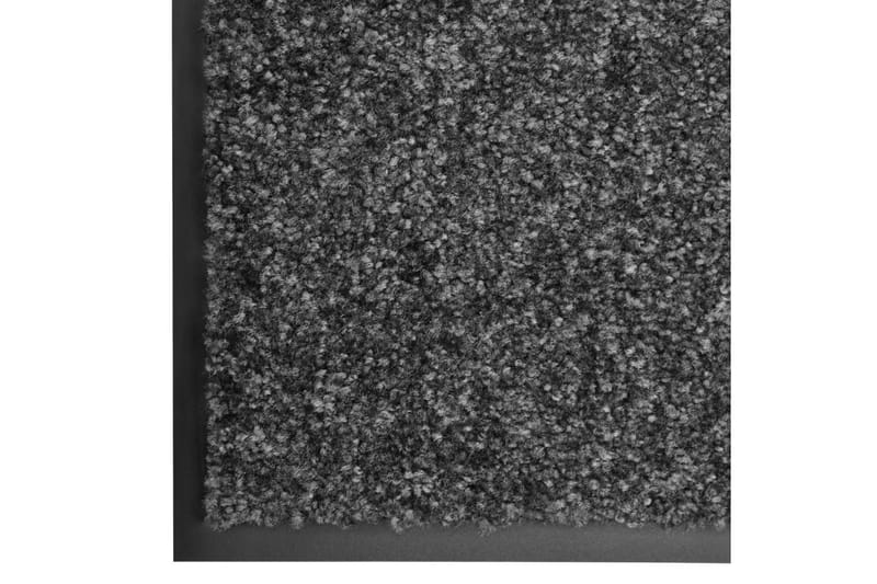Dörrmatta tvättbar antracit 90x120 cm - Grå - Textil & mattor - Mattor - Dörrmatta & hallmatta