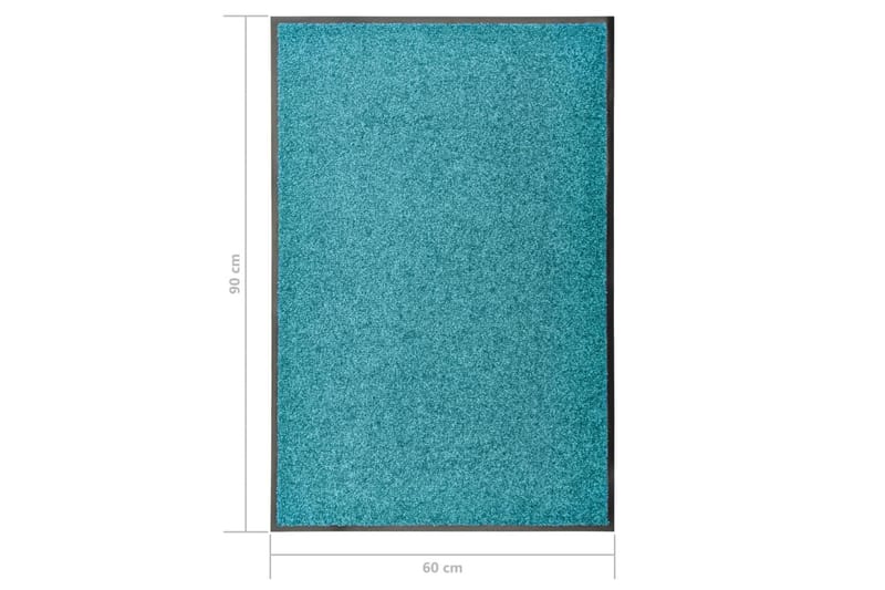 Dörrmatta tvättbar cyan 60x90 cm - Blå/Grön - Textil & mattor - Mattor - Dörrmatta & hallmatta