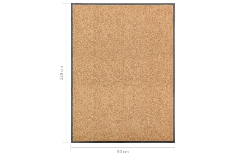 Dörrmatta tvättbar gräddvit 90x120 cm - Vit - Textil & mattor - Mattor - Dörrmatta & hallmatta