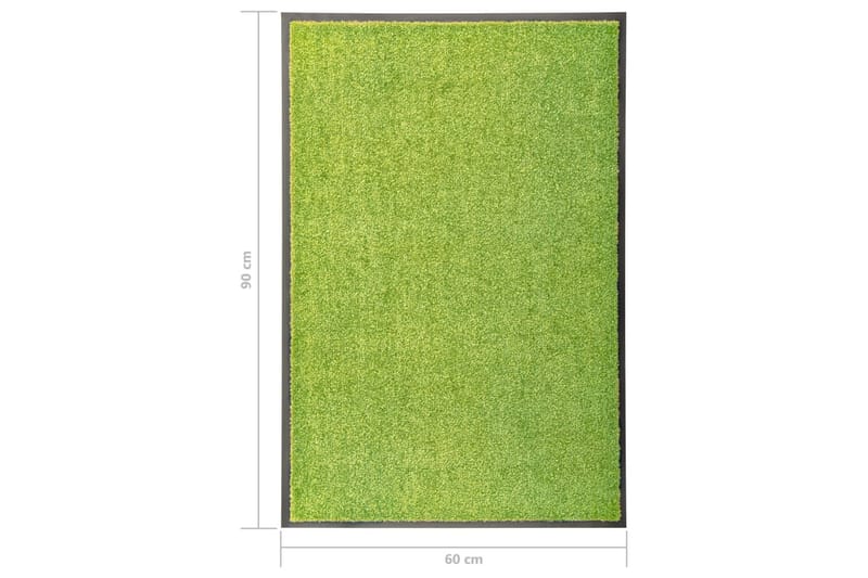 Dörrmatta tvättbar grön 60x90 cm - Grön - Textil & mattor - Mattor - Dörrmatta & hallmatta