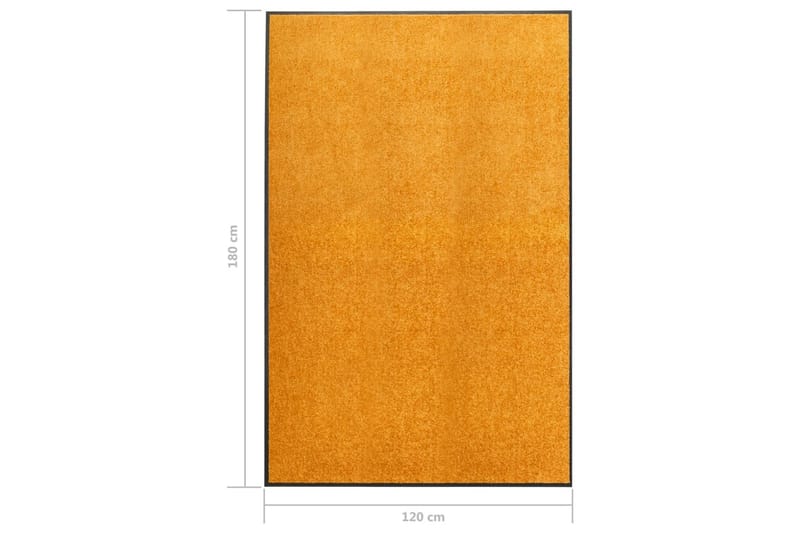 Dörrmatta tvättbar orange 120x180 cm - Orange - Dörrmatta & hallmatta