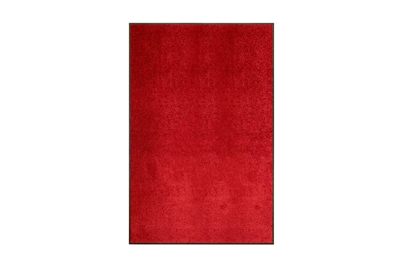 Dörrmatta tvättbar röd 120x180 cm - Röd - Gummerade mattor - Små mattor - Mönstrade mattor - Stora mattor - Dörrmatta & hallmatta - Handvävda mattor - Dörrmatta utomhus & entrematta