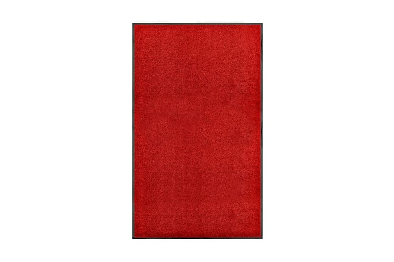 Dörrmatta tvättbar röd 90x150 cm - Röd - Gummerade mattor - Små mattor - Mönstrade mattor - Stora mattor - Dörrmatta & hallmatta - Handvävda mattor - Dörrmatta utomhus & entrematta