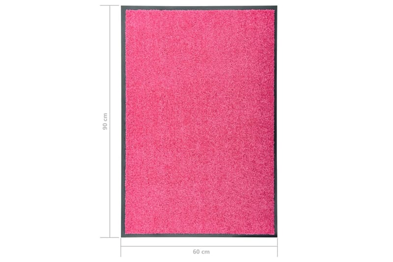 Dörrmatta tvättbar rosa 60x90 cm - Rosa - Textil & mattor - Mattor - Dörrmatta & hallmatta