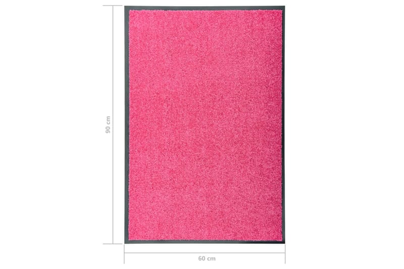 Dörrmatta tvättbar rosa 60x90 cm - Rosa - Gummerade mattor - Dörrmatta & hallmatta