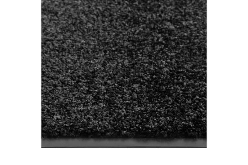 Dörrmatta tvättbar svart 60x90 cm - Svart - Dörrmatta & hallmatta