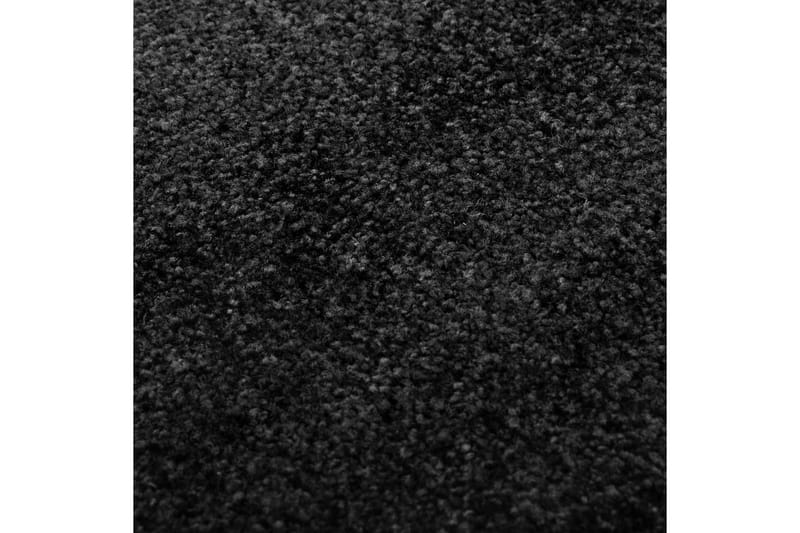 Dörrmatta tvättbar svart 90x120 cm - Svart - Dörrmatta & hallmatta