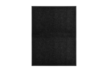 Dörrmatta tvättbar svart 90x120 cm