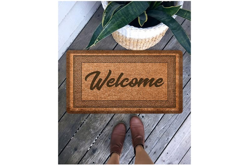 Nitasha Dörrmatta 45x65 cm Rektangulär, Brun