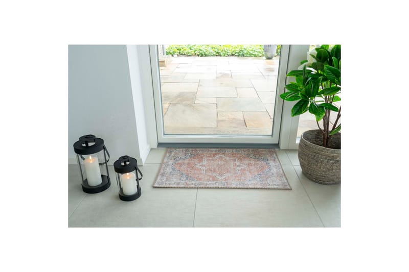 Penngrove Dörrmatta 50x80 cm - Blå/Orange - Textil & mattor - Mattor - Dörrmatta & hallmatta