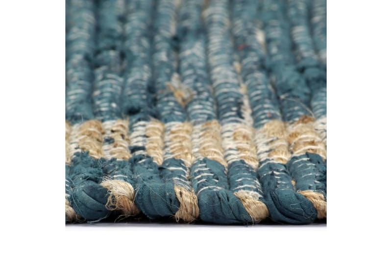 Handgjord jutematta blå 120x180 cm - Blå - Sisalmattor - Jutemattor & hampamattor - Handvävda mattor