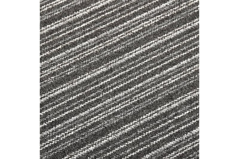 Textilplattor 20 st 5 m² 50x50 cm antracit ränder - Grå - Textil & mattor - Mattor - Heltäckningsmatta